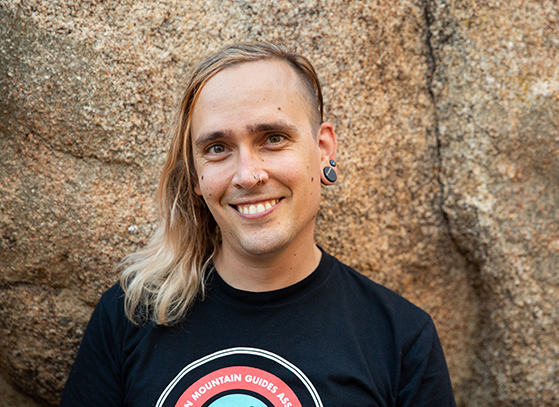Portrait of Sean Taft-Morales (they/them),
AMGA Rock Instructor & SPI Provider
