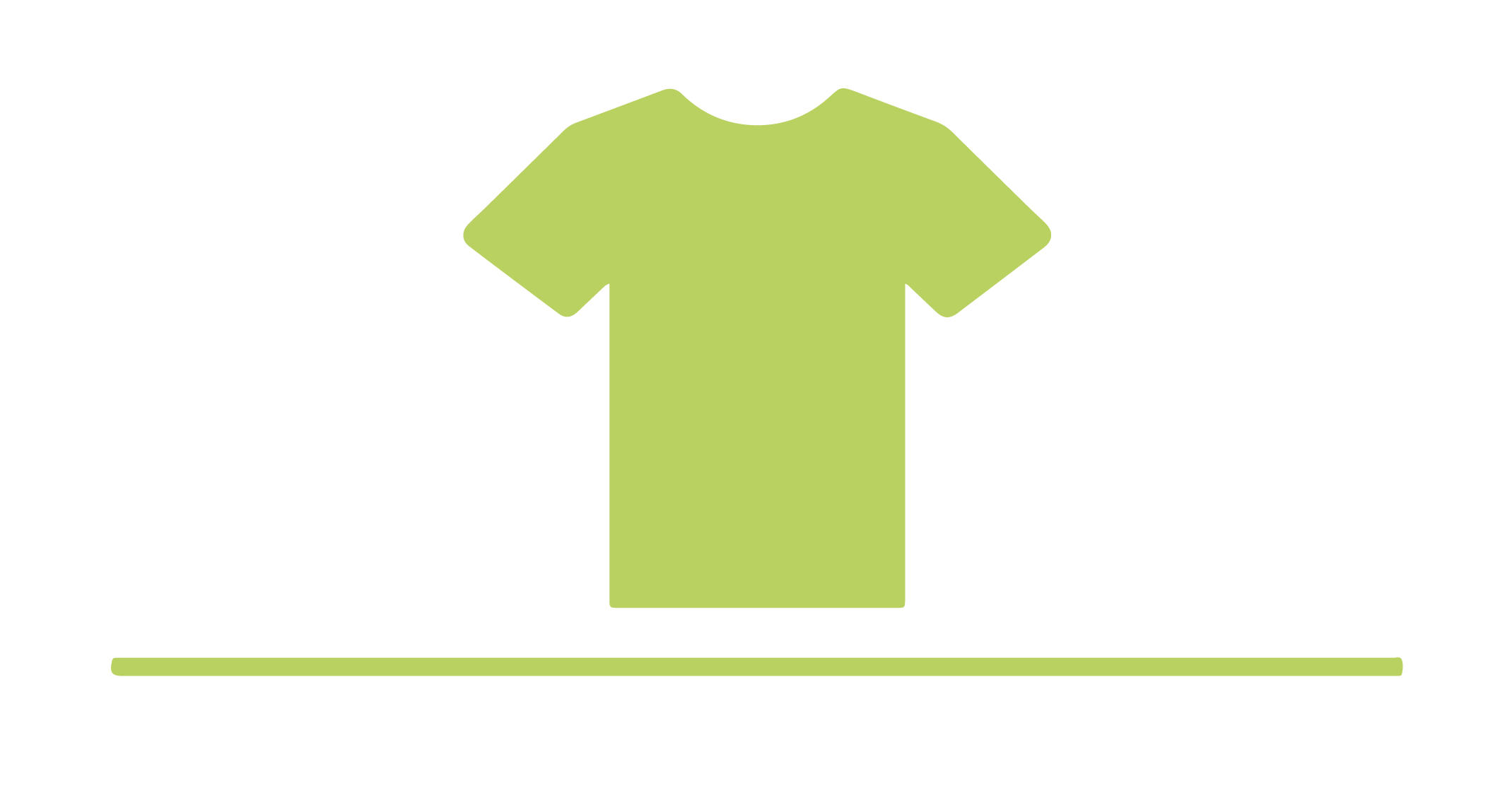 Illustration of a green t-shirt.