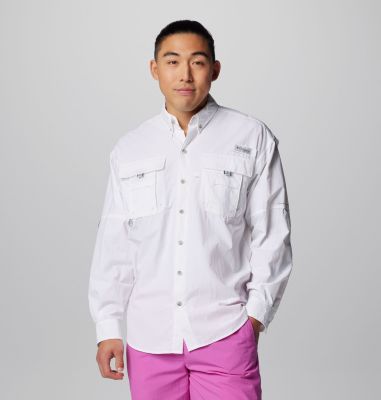 Columbia Men's PFG Bahama II Long Sleeve Shirt - XL - White White