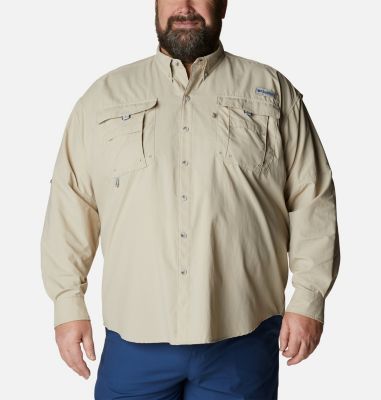 Columbia Men's PFG Bahama II Long Sleeve Shirt - Big - 6X - White