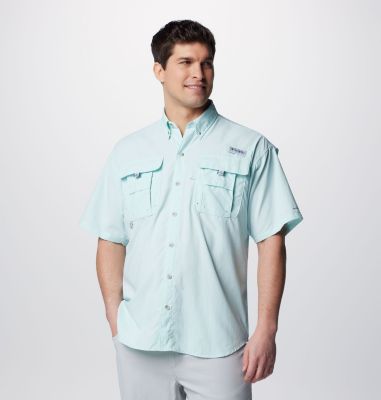Columbia Men's PFG Bahama II Short Sleeve Shirt - XXL - Green