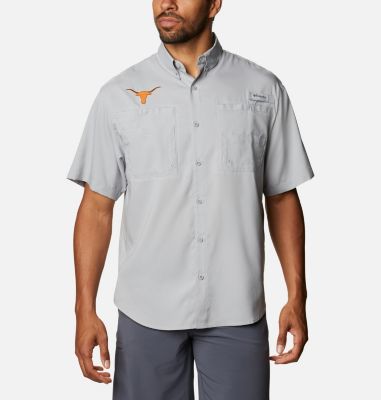 Columbia Men's Collegiate PFG Tamiami  Short Sleeve Shirt - Texas-