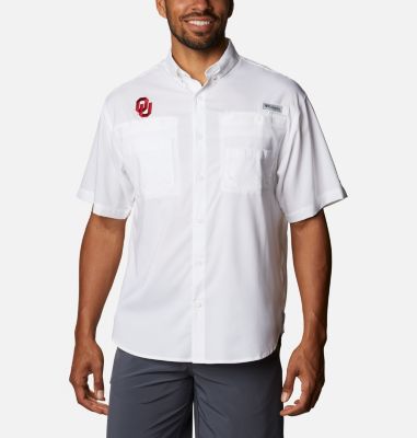 Columbia Men's Collegiate PFG Tamiami Short Sleeve Shirt - Oklahoma-