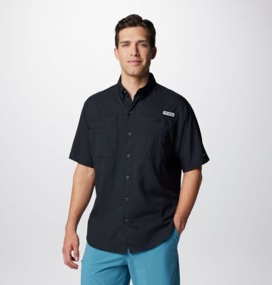 Columbia Men's PFG Tamiami II Short Sleeve Shirt - L - Black
