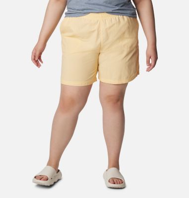 Columbia Women's Sandy River Shorts - Plus Size - 1X - Yellow
