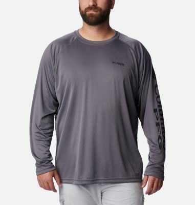 Columbia Men's Terminal Tackle LS Shirt - 4X - Grey