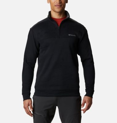 Columbia Men's Hart Mountain II Half Zip Sweatshirt - S - Black
