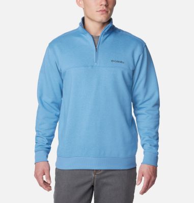 Columbia Men's Hart Mountain II Half Zip Sweatshirt - M - Blue