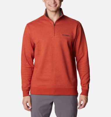 Columbia Men's Hart Mountain II Half Zip Sweatshirt - XL - Red