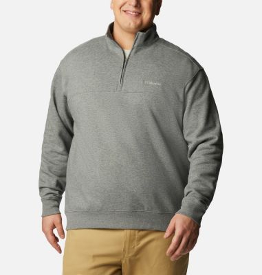 Columbia Men's Hart Mountain II Half Zip Sweatshirt - 1X - Grey