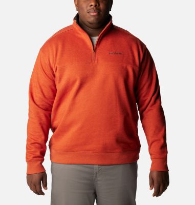 Columbia Men's Hart Mountain II Half Zip Sweatshirt - 1X - Red
