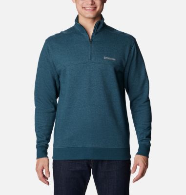 Columbia Men's Hart Mountain II Half Zip Sweatshirt - 2XT - Blue