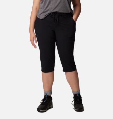 Columbia Women's Anytime Outdoor Capris - Plus Size - 22W - Black