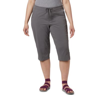 Columbia Women's Anytime Outdoor Capris - Plus Size - 20W - Grey