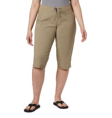 Columbia Women's Anytime Outdoor Capris - Plus Size - 20W - Brown