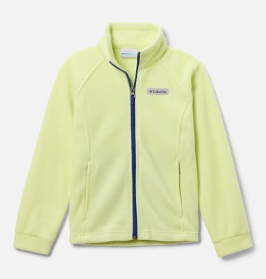 Columbia Girls' Benton Springs Fleece Jacket - S - Yellow  Spring