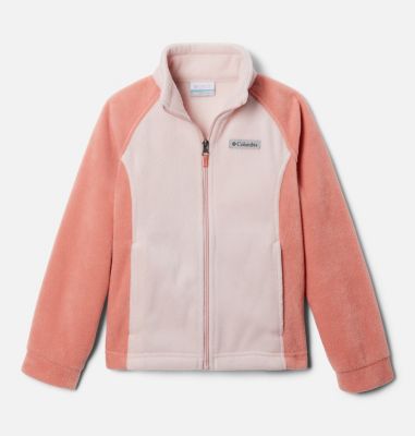 Columbia Girls Benton Springs Fleece Jacket - XL - OrangePink