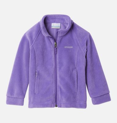 Columbia Girls Toddler Benton Springs Fleece Jacket - 2T - Purple