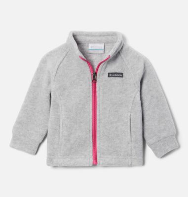 Columbia Girls Infant Benton Springs Fleece Jacket - 18/24 - Grey
