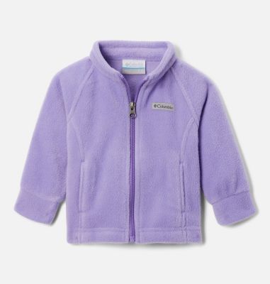 Columbia Girls Infant Benton Springs Fleece Jacket - 3/6 - Purple