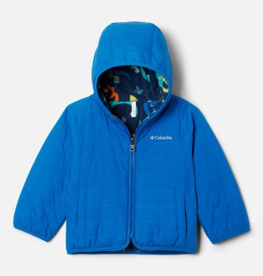 Columbia Toddler Double Trouble Reversible Jacket - 3T - Blue
