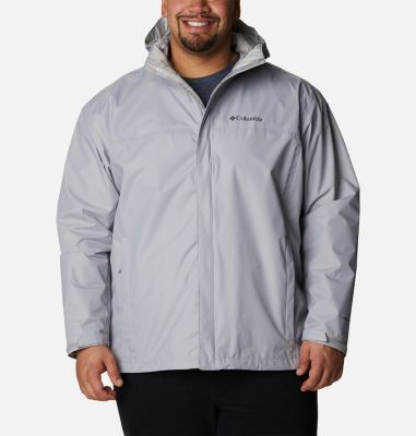 Columbia Men's Watertight II Rain Jacket - Big - 1X - Grey