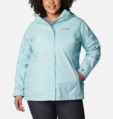 Columbia Women's Arcadia II Rain Jacket - Plus Size - 1X - Blue