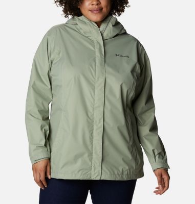 Columbia Women's Arcadia II Rain Jacket - Plus Size - 2X - Green