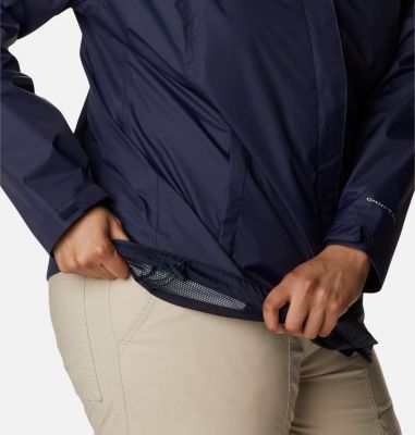 Columbia Women's Arcadia II Rain Jacket - Plus Size - 1X - Blue