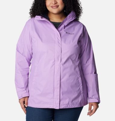 Columbia Women's Arcadia II Rain Jacket - Plus Size - 2X - Purple