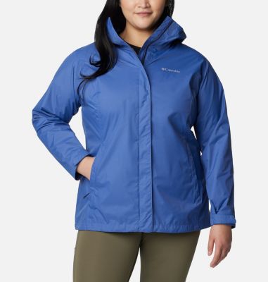 Columbia Women's Arcadia II Rain Jacket - Plus Size - 1X - Purple