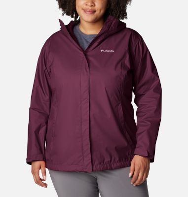 Columbia Women's Arcadia II Rain Jacket - Plus Size - 2X - Red