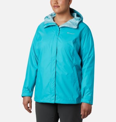 Columbia Women's Arcadia II Rain Jacket - Plus Size - 1X - Yellow