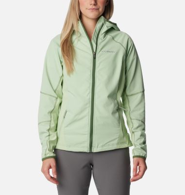 Columbia Women's Sweet As Softshell Hooded Jacket - M - Green