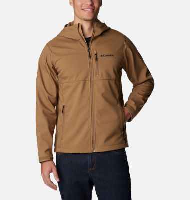 Columbia Men's Ascender Hooded Softshell Jacket - XL - Brown