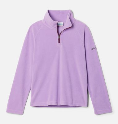 Columbia Girls Glacial Fleece Half Zip Jacket - XS - Purple