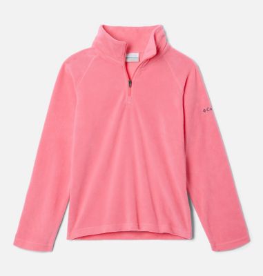 Columbia Girls Glacial Fleece Half Zip Jacket - S - Pink