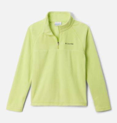 Columbia Boys Glacial Fleece Half Zip Jacket - L - Green  Voltage