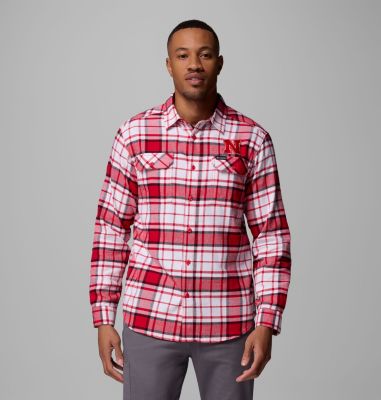 Columbia CLG Flare Gun  Flannel LS Shirt - Nebraska-
