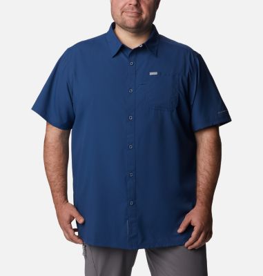 Columbia Men's PFG Slack Tide Camp Shirt - Big - 3X - Blue