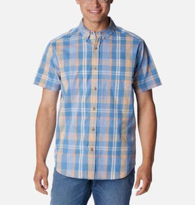 Columbia Men's Rapid Rivers II Short Sleeve Shirt - S - Blue