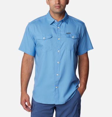 Columbia Men's Utilizer II Solid Short Sleeve Shirt - XXL - Blue
