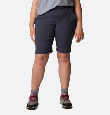 Columbia Women's Saturday Trail Long Short - 18W - Blue  India