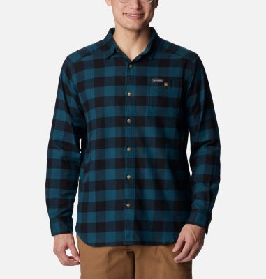 Columbia Men's Cornell Woods Flannel Long Sleeve Shirt - M -