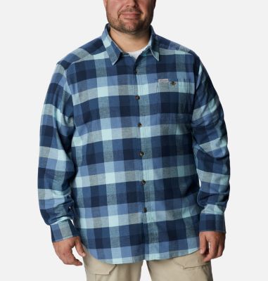 Columbia Men s Cornell Woods  Flannel Long Sleeve Shirt - Big-