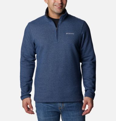 Columbia Men's Great Hart Mountain III Half Zip - XL - Blue  Dark