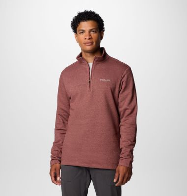 Columbia Men's Great Hart Mountain III Half Zip - M - Pink  Spice