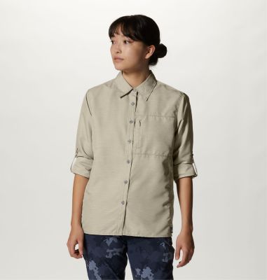 Mountain Hardwear Women's Canyon Long Sleeve Shirt - S - Beige