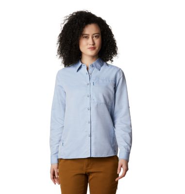 Mountain Hardwear Women's Canyon Long Sleeve Shirt - S - Blue