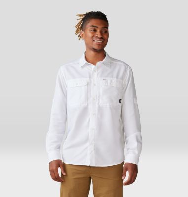 Mountain Hardwear Men's Canyon Long Sleeve Shirt - M - White